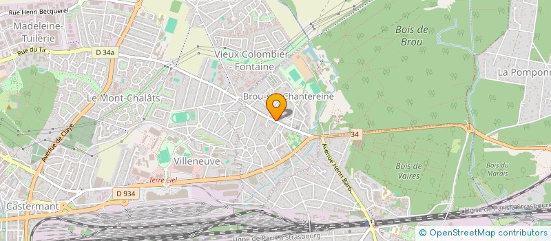 localisation de l'entreprise MFK  BROU-SUR-CHANTEREINE