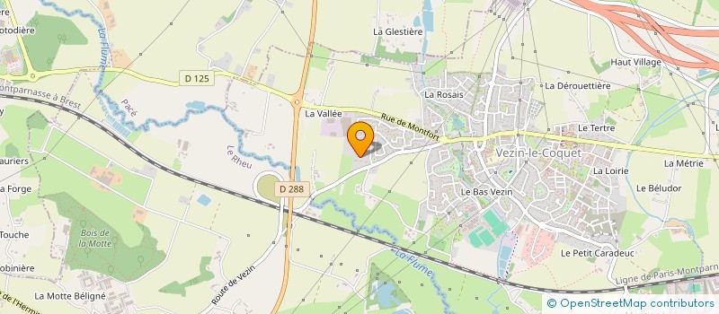localisation de l'entreprise MFL  VEZIN-LE-COQUET
