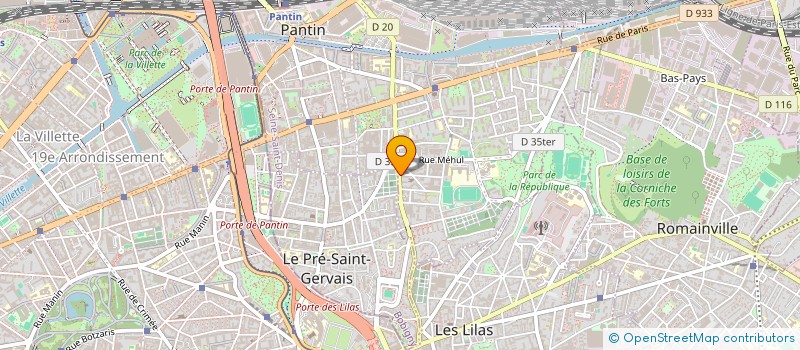 localisation de l'entreprise MFL à PANTIN