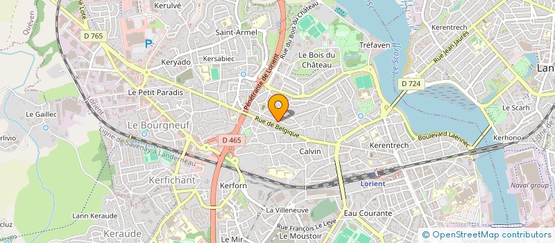 localisation de l'entreprise MFLC IMMO  LORIENT