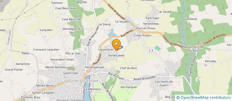 localisation de l'entreprise MFLF  LA FORET-FOUESNANT