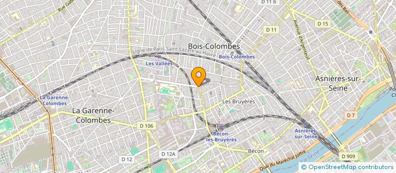 localisation de l'entreprise MFLLL à BOIS-COLOMBES