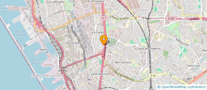 localisation de l'entreprise MFM CONCEPT  MARSEILLE