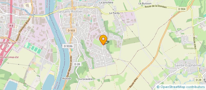 localisation de l'entreprise MFM CONSULT/AIN à JASSANS-RIOTTIER