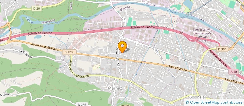 localisation de l'entreprise MFM IMMOBILIER  MARNAZ