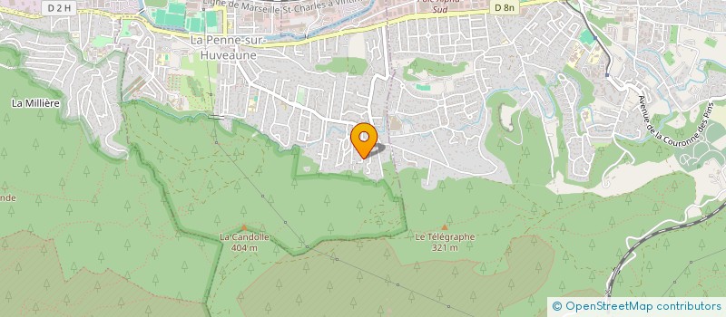 localisation de l'entreprise MFM INVESTISSEMENT  LA PENNE-SUR-HUVEAUNE