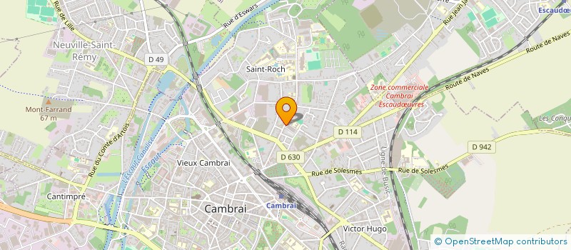 localisation de l'entreprise MFM TELECOM à CAMBRAI