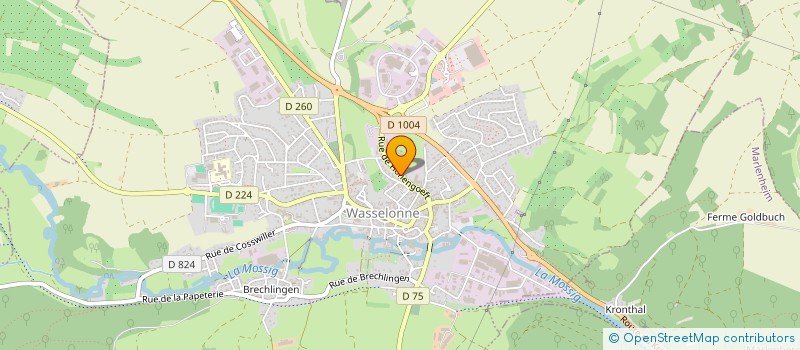localisation de l'entreprise MFN OPTIQUE à WASSELONNE