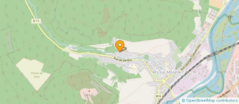 localisation de l'entreprise MFO IMMO  ARS-SUR-MOSELLE