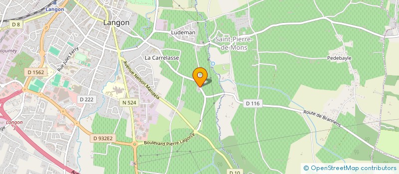 localisation de l'entreprise MFP à LANGON