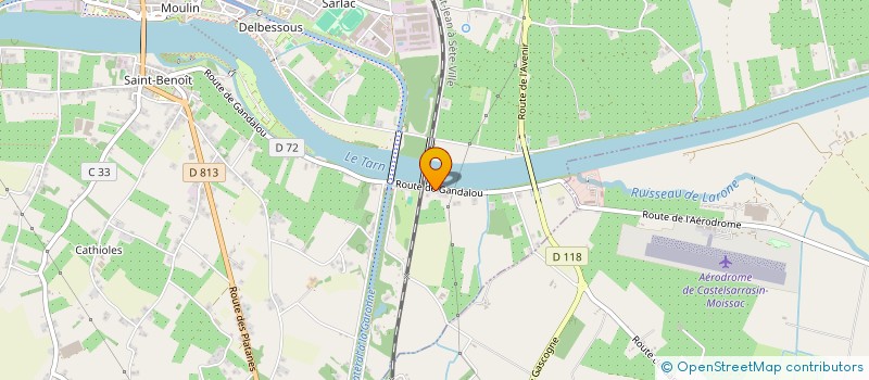 localisation de l'entreprise MFP COUVERTURE  MOISSAC