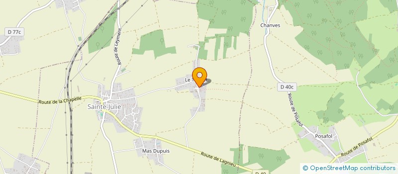 localisation de l'entreprise MFP TRAVAUX ET AGENCEMENTS  SAINTE-JULIE