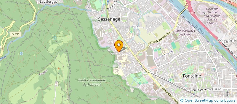 localisation de l'entreprise MFPES à SASSENAGE