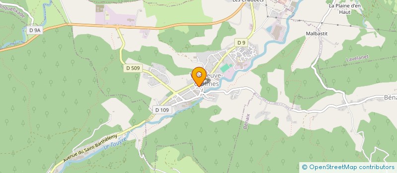 localisation de l'entreprise MFPJC à VILLENEUVE-D'OLMES