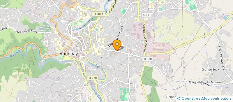 localisation de l'entreprise MFR BAT à ANNONAY