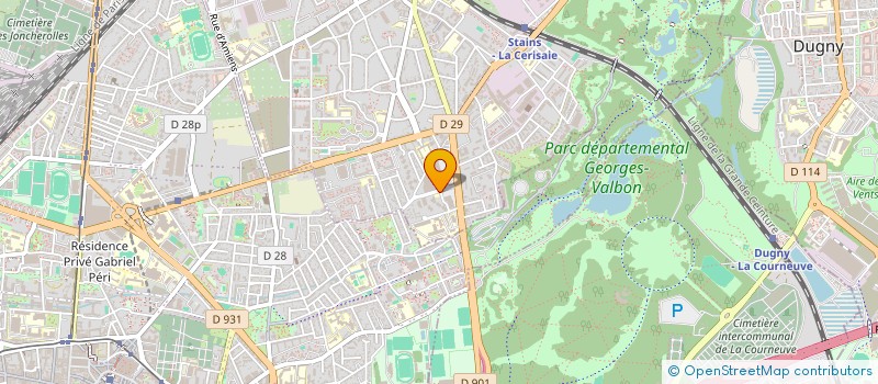 localisation de l'entreprise MFR BATIMENT  STAINS