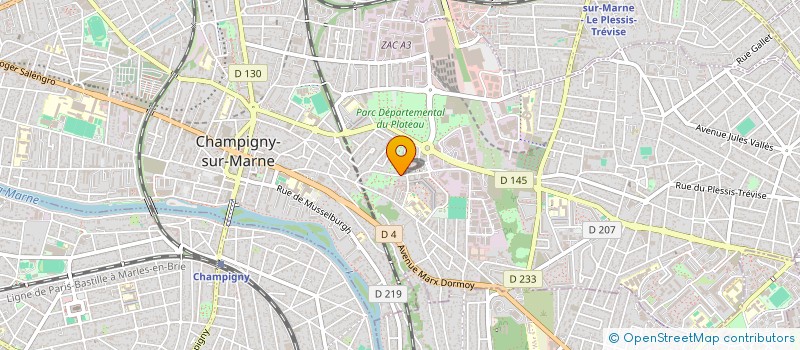 localisation de l'entreprise MFR CONSTRUCTION à CHAMPIGNY-SUR-MARNE