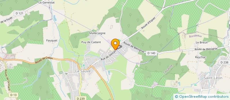 localisation de l'entreprise MFR DE L ENTRE 2 MERS  LA SAUVE