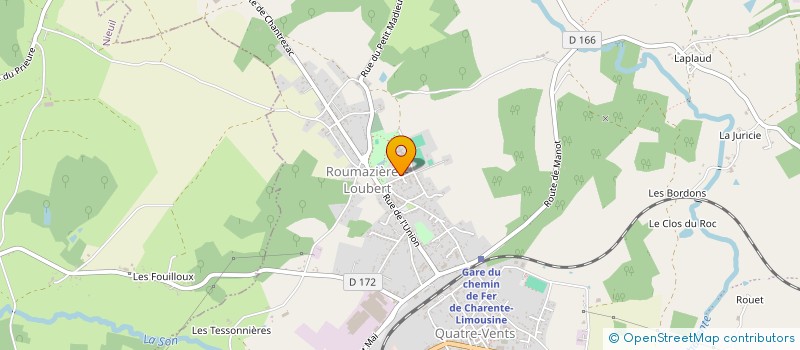 localisation de l'entreprise MFR DE LA PERUSE HAUTE CHARENTE à TERRES-DE-HAUTE-CHARENTE