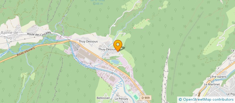 localisation de l'entreprise MFR DES METIERS DE LA MONTAGNE à THONES