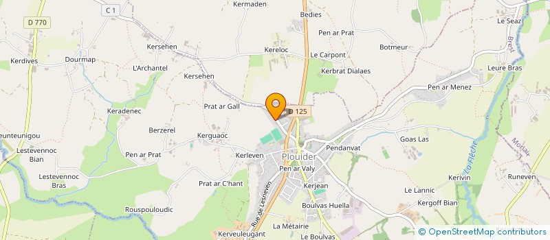 localisation de l'entreprise MFR IREO DE LESNEVEN à LESNEVEN