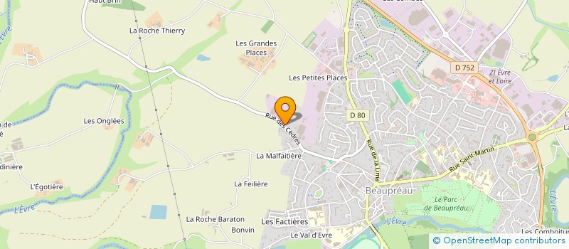 localisation de l'entreprise MFREO INSTITUT RURAL DES MAUGES à BEAUPREAU-EN-MAUGES