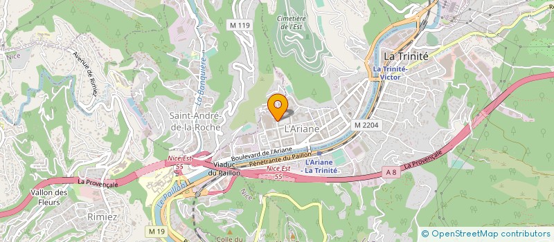 localisation de l'entreprise MFS DISTRIBUTION à NICE