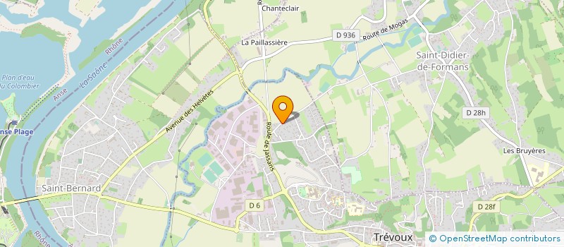 localisation de l'entreprise MFT à TREVOUX