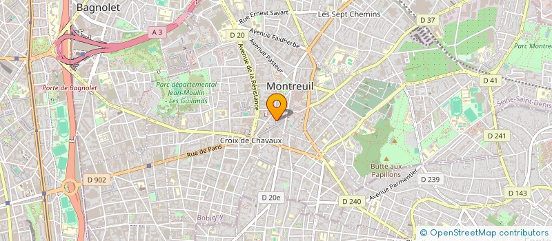 localisation de l'entreprise MFTS à MONTREUIL