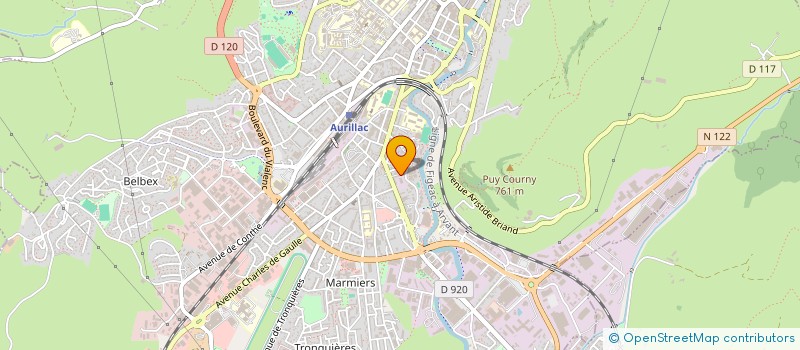 localisation de l'entreprise MFV à AURILLAC