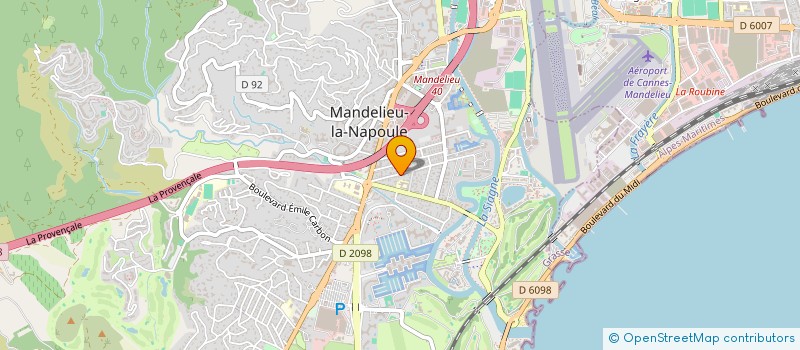 localisation de l'entreprise MFXV BRINGER à MANDELIEU-LA-NAPOULE