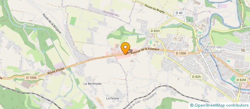 localisation de l'entreprise MG 2 A  LE PONT-DE-BEAUVOISIN