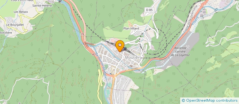 localisation de l'entreprise MG 3 VALLEES à MOUTIERS