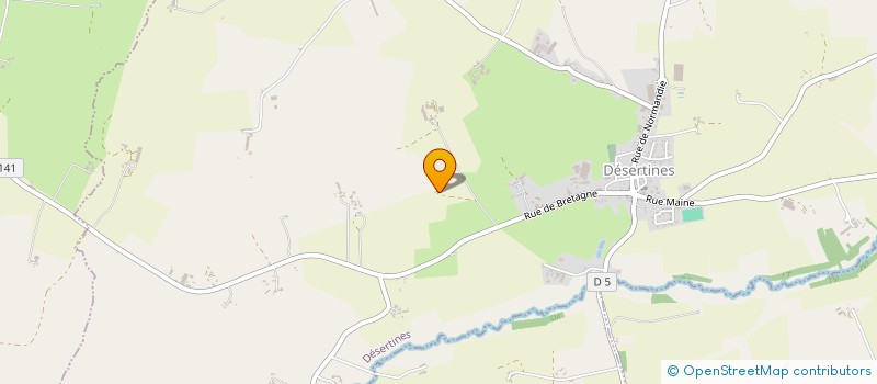 localisation de l'entreprise MG  DESERTINES