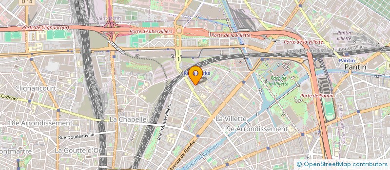 localisation de l'entreprise MG  PARIS