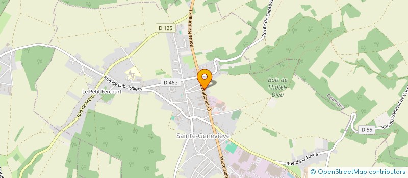 localisation de l'entreprise MG  SAINTE-GENEVIEVE