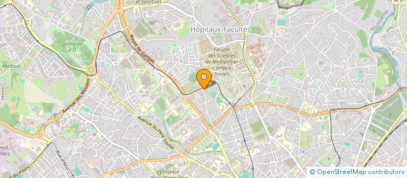 localisation de l'entreprise MG à MONTPELLIER