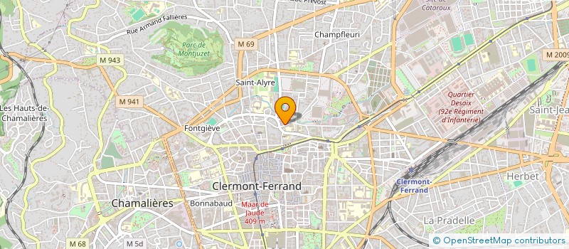 localisation de l'entreprise MG  CLERMONT-FERRAND