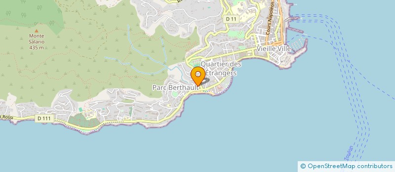 localisation de l'entreprise MG à AJACCIO