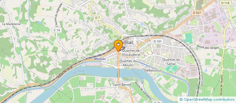 localisation de l'entreprise MG à MOISSAC