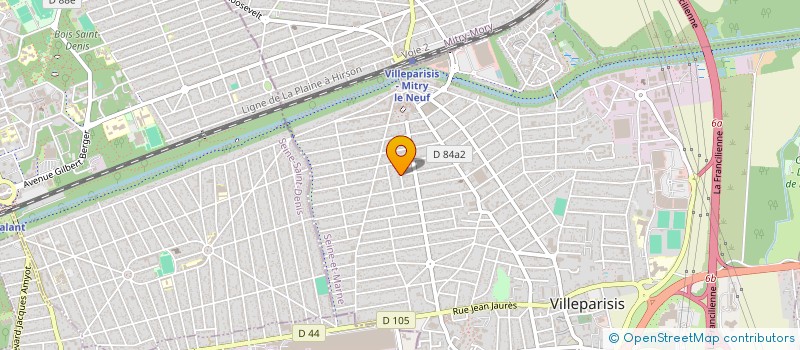 localisation de l'entreprise MG à VILLEPARISIS