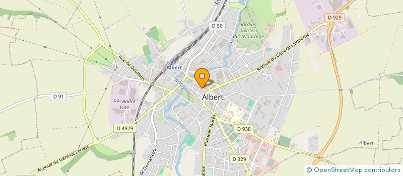 localisation de l'entreprise MG 8016 à ALBERT