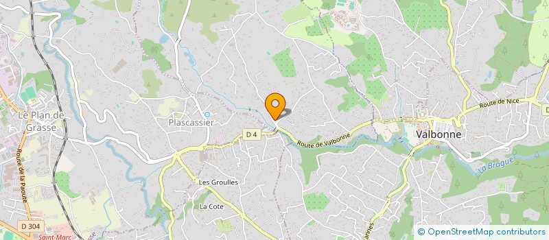 localisation de l'entreprise MG  CHATEAUNEUF-GRASSE