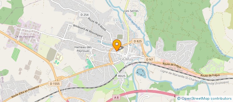 localisation de l'entreprise MG 83 à LE MUY