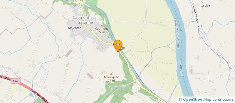 localisation de l'entreprise MG  CAUMONT-SUR-GARONNE