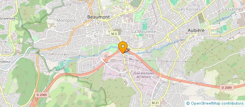 localisation de l'entreprise MG  BEAUMONT