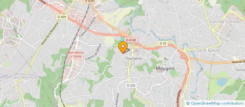 localisation de l'entreprise MG à MOUGINS