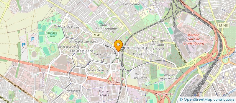 localisation de l'entreprise MG à STRASBOURG
