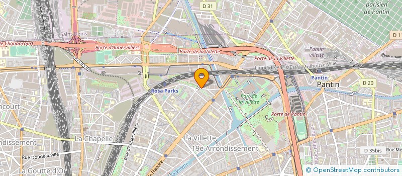 localisation de l'entreprise MG  PARIS