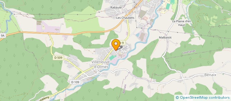 localisation de l'entreprise MG à VILLENEUVE-D'OLMES